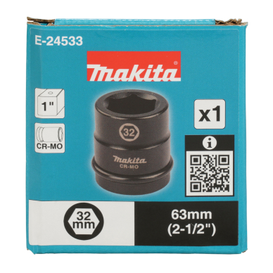 Smūginė sukimo galva kvadratinė 1" Makita E-24533, 32x63mm 2