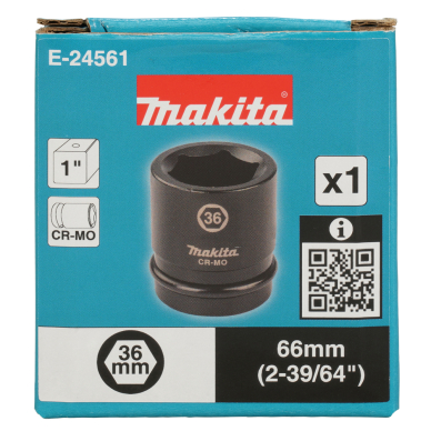 Smūginė sukimo galva kvadratinė 1" Makita  E-24561, 36x66mm 2