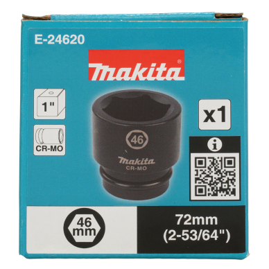 Smūginė sukimo galva kvadratinė 1" Makita E-24620, 46x72mm 2