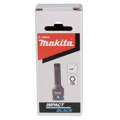 SMŪGINĖ SUKIMO GALVA VERŽLIASUKIUI Makita E-19853 Impact Black 1/2“, T60 x 78 mm 2