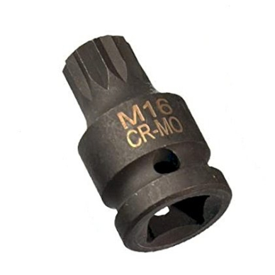 Smūginis antgalis SPLINE M16*40mm Cr-Mo