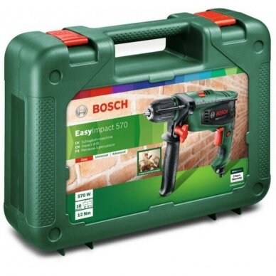 Smūginis gręžtuvas Bosch EasyImpact 570, 570W 1