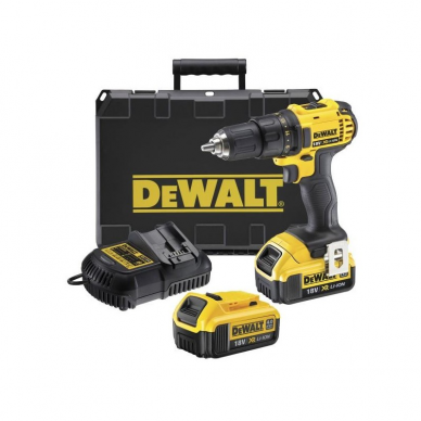 Suktuvas / gręžtuvas DeWalt DCD780M2-QW, 18 V; 2x4,0 Ah