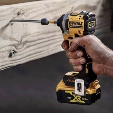 Akumuliatorinis smūginis suktuvas DeWalt DCF850D2T-QW, 2x2Ah, TSTAK 3