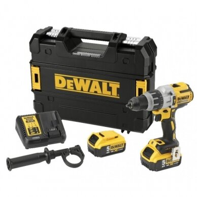 Smūginis suktuvas-gręžtuvas DeWalt DCD996P2-QW; 18 V; 2x5,0 Ah akum. 1