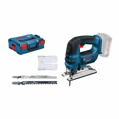 Akumuliatorinis siaurapjūklis Bosch GST 18 V-LI B  Professional SOLO, L-BOXX