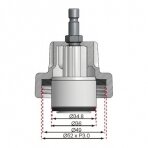 Spaudimo adapteris | Ford Mondeo, Land Rover, Opel, Ssangyong (8027-12)