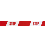 SPECIALIST+ juosta „STOP“, 75 mm x 90 m, raudona/balta