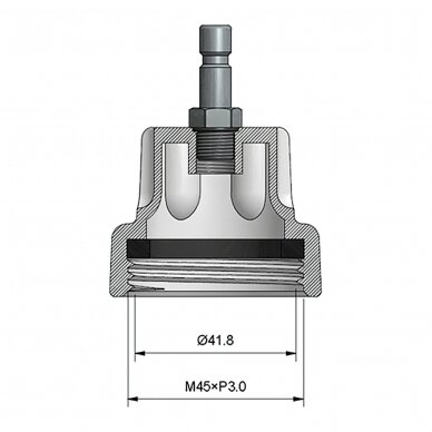 Spaudimo adapteris 22 BGS 8027, 8098 | BMW (8098-22) 2