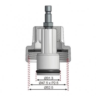 Spaudimo adapteris | Ford, Mazda (8027-15) 1