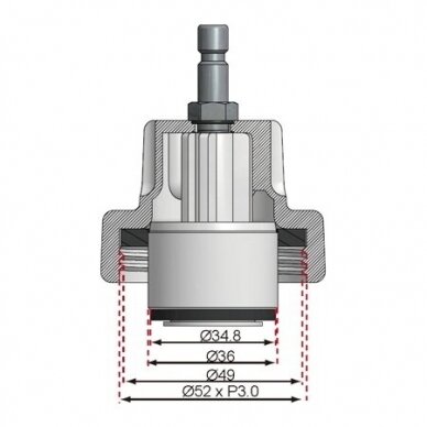 Spaudimo adapteris | Ford Mondeo, Land Rover, Opel, Ssangyong (8027-12) 1