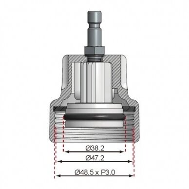 Spaudimo adapteris | VW (8027-18) 1