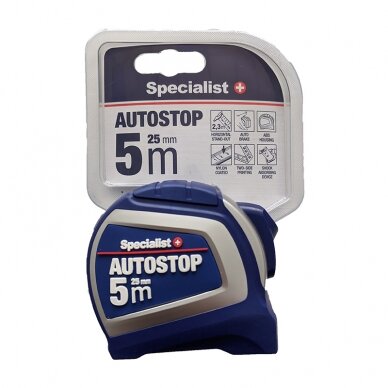 Specialist+ Autostop ruletė 10 m x 25 mm