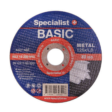 SPECIALIST+ metalo pj. diskas BASIC, 125x1x22 mm 4