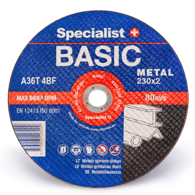 SPECIALIST+ metalo pj. diskas BASIC, 230x2x22 mm 3