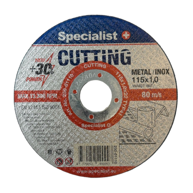 SPECIALIST+ metalo pj.diskas CUTTING, 115x1.0x22 mm