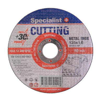 SPECIALIST+ metalo pj.diskas CUTTING, 125x1.6x22 mm 4