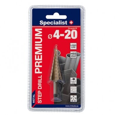 Specialist Premium Žingsn. grąžtas 4-20