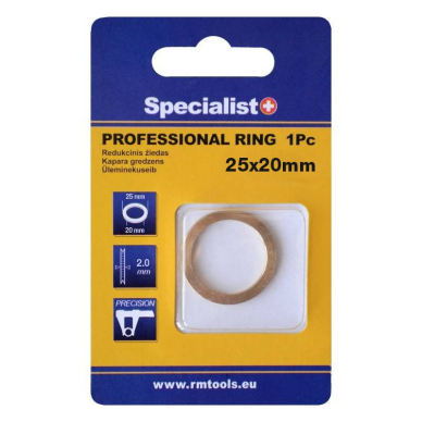 SPECIALIST+ redukcinis žiedas, PRO, 25.4x20x2 mm