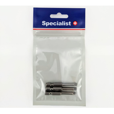 SPECIALIST+ sukimo antgalis TORX GRIP T10, 50mm, 3 vnt. 1