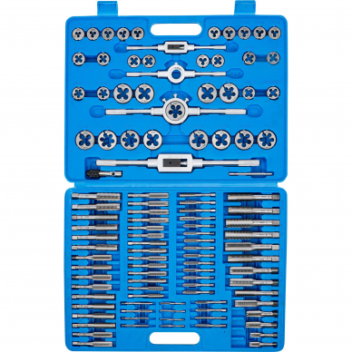 Sriegiklių ir sriegpjovių rinkinys BGS-technic, 110 vnt. 3