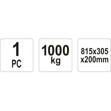 Stovas / rampa automobiliui 1000kg (1vnt.) 2