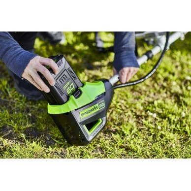 Akumuliatorinis trimeris - žoliapjovė Greenworks GD60BCB, 60 V, (be akum. ir krov.) 1