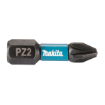 Sukimo antgalis Makita E-12376, PZ2X25mm, 25vnt. IMPACT BLACK