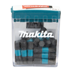 Sukimo antgalis Makita E-12653, T30X25mm, 25vnt. IMPACT BLACK