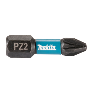 Sukimo antgalis Makita E-12376, PZ2X25mm, 25vnt. IMPACT BLACK