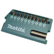 Sukimo antgalių komplektas Makita D-31756, 11 vnt. (PH2;PZ1;PZ2;PZ3;T10,T15;T20;T25;T30;T40)