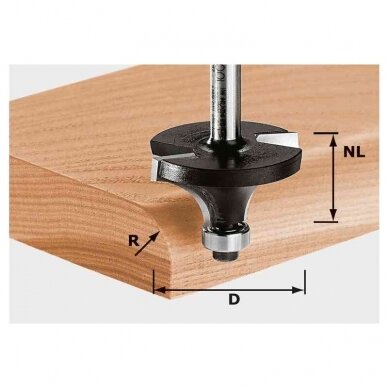 Suapvalinimo freza Festool HW S12 D63/32/R25 (491107)