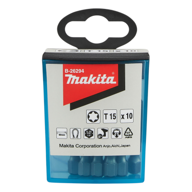 Sukimo antgalis Makita B-26294, T15x50mm, 10 vnt.