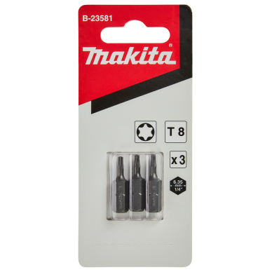 Sukimo antgalis Makita B-23581, T8x25mm (3) 1