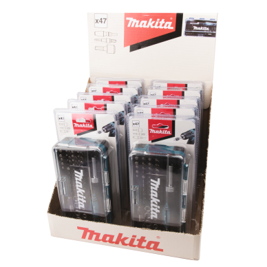 Sukimo antgalių komplektas Makita B-36170, 47 vnt. 1