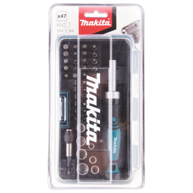 Sukimo antgalių komplektas Makita B-36170, 47 vnt. 2