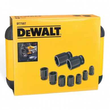 Sukimo galvučių rinkinys DeWalt DT7507-QZ, 9 vnt 1