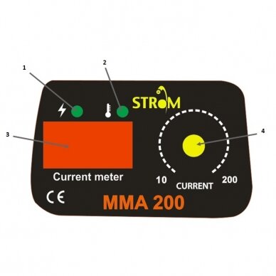 SUVIRINIMO INVERTERIS MMA-200 IGBT (STMMA-200) 1