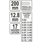 Tarpumatis pailgintas / 0,02-1,0 mm / 17 lapelių