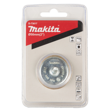 Taurės formos šveitimo šepetys Makita D-73617, 50mm, 1/4 3