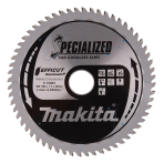 T.C.T. pjovimo diskai aliuminiui, 190 x 30 mm, 60T, EFFICUT Makita E-16863