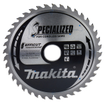 T.C.T. pjūklas 185X1.5X30mm 15° T40 EFFICUT klijuotoms plokštėms Makita E-12170