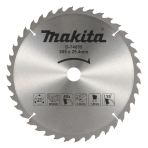 T.C.T. pjūklas  190X2X20mm -5° T24 Makita B-03866