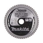 T.C.T. pjūklas SPECIALIZED 136X1.1X20mm 0° T56 Makita B-23086