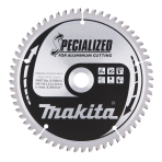 T.C.T. pjūklas SPECIALIZED 190X2X20mm -5° T60 Makita B-09612