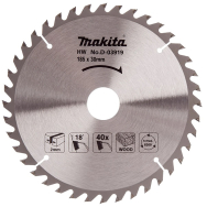 T.C.T. pjūklas 185X2X30mm 18° T40 Makita D-03919