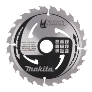 T.C.T. pjovimo diskas Makita B-08056, M-FORCE 190X2X30mm, 15°, T24