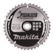 T.C.T. pjūklas SPECIALIZED Makita B-20694, 190X1.9X20mm -18° T40