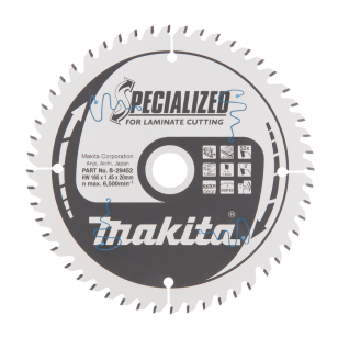 Pjovimo diskas Makita B-29452, 165x1,45x20,0 mm, Z52, 5°