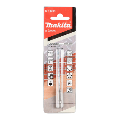 TCT GRĄŽTAS ĮVAIRIOMS MEDŽIAGOMS Makita E-14934, 3X90mm, 1/4" 2